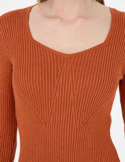 Kiremit Ex. Slim Fit Triko Elbise - Pierre cardin фото 7