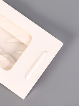 Цена за 12 шт. Пакет под бутылку с PVC окном, 12.5×8.5×36 см, белый