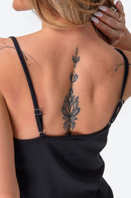 Женская хлопковая сорочка в рубчик Happy Fox  фото 5