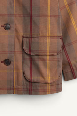 LIMITED EDITION CHECK WAXED COAT - Zara фото 8