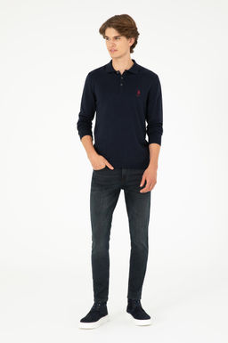 Мужской темно-синий базовый свитер - U.s. polo assn фото 4