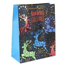 Цена за 12 шт. Пакет подарочный 31х42х12см Новый год / 5380ХL /уп 12/300/ - Галеонтрейд фото 3