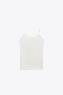 POLYAMIDE TOP WITH THIN STRAPS - Zara фото 18