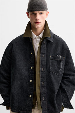 BRUSHED TEXTURE DENIM SHIRT - Zara фото 5