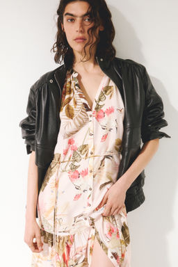 Vestido midi con cintur?n de anudar - H&m фото 6