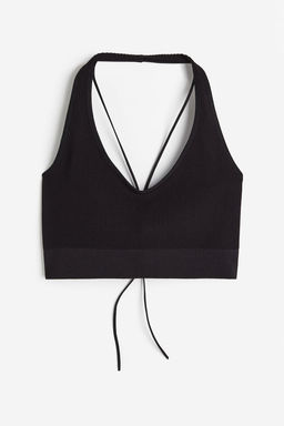 Top halter con tiras Seamless