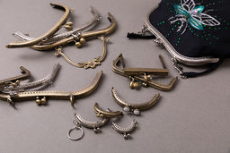 Gamma FER-05 Застежка для сумки фермуар 20.5 x 7 см 5 х 1 шт. №02 под состаренную бронзу