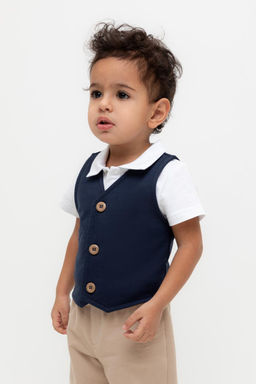 Crockid _ КР 302754/индиго к568 жилет д/мал яс  фото 2