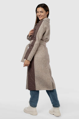 Пальто женское демисезонное (пояс) - El podio фото 6