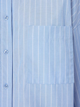 Рубашка женская голубая в полоску - Mark formelle фото 4