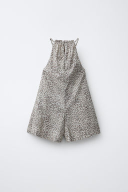 MONO CORTO ANIMAL PRINT / Marr?n / Crudo - Zara фото 5