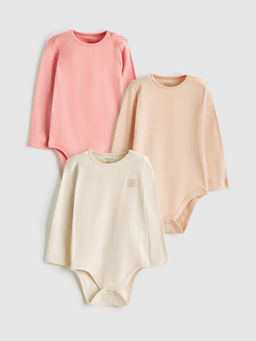 Bisiklet Yaka K?z Bebek ??t??tl? Body 3l?