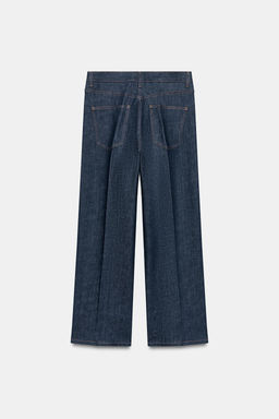 JEANS ZW COLLECTION WIDE LEG TIRO ALTO / Azul - Zara фото 8