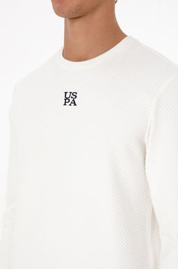 Erkek Regular Fit Bisiklet Yaka Krem Sweatshirt Sepette S_rpriz _ndirim
