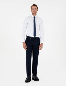 Beyaz Slim Fit Uzun Kollu G_mlek