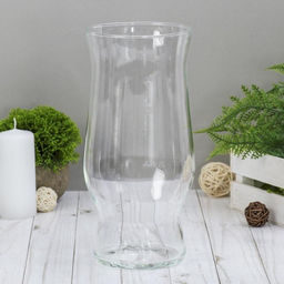 Ваза Арисетта, 2.4 л, 26?12 см, стекло, прозрачная