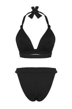 TRENDYOLMILLA Siyah Ucgen Regular Bikini Tak?m? TBESS25BT00051  фото 13