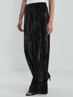 Широкие брюки из бархата / Zarina