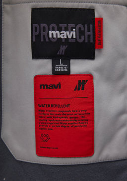 Dik Yaka Gri Ceket - Mavi фото 9