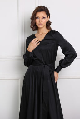 Платье макси из искусственного шелка - Looklikecat фото 6