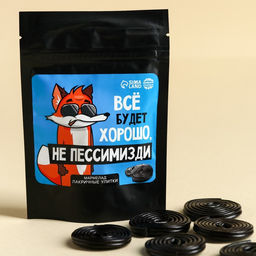 Мармелад лакрица Не пессимизди, 50 г.