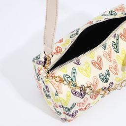 Сумка кросс-боди на молнии, цвет бежевый/разноцветный - Simaland фото 9