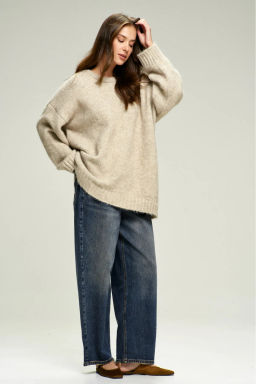 Джемпер Oversized из смесовой шерсти Beige