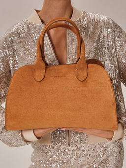 Сумка замшевая Deboro 31092 желтый янтарь