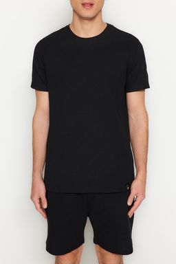 TRENDYOL MAN Siyah Regular Fit Sortlu Pijama Tak?m? TMNSS23PT00036 - Trendyolmilla фото 13