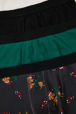 3lu Cok Renkli Desenli-Duz Mix Boxer TMNAW22BX0040 - Trendyolmilla фото 10