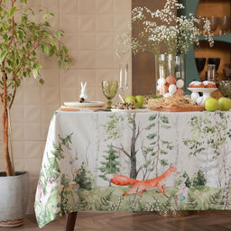 Скатерть Этель Лесная сказка, 148х218 +/-2 см с ГМВО, саржа, хлопок, 190г/м2  фото 9