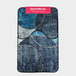 Коврики для ванной и туалета Доляна «Мэни», 2 шт., 50×80 см, 50×40 см