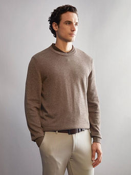 Bisiklet Yaka Basic Erkek Triko Kazak