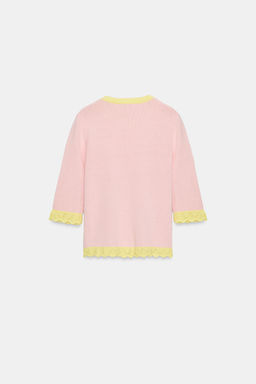 JERSEY PUNTO LUNARES / Marr?n / Crudo