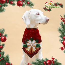 Бандана для животных Колокольчик, размер S (ОШ до 42 см)