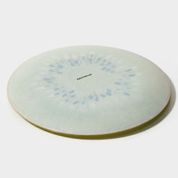 Тарелка Доляна «Романтичный киви», d=20 см, стекло, зелёная