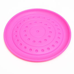 Фрисби НЛО , 18,6 см, жесткая термопластичная резина, розовый - Пижон фото 5