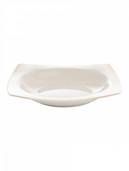 Тарелка суповая D23, 370мл белый фарфор - Lucky фото 2