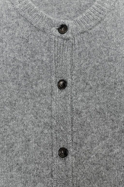 CASHMERE AND WOOL BASIC CARDIGAN - Zara фото 10