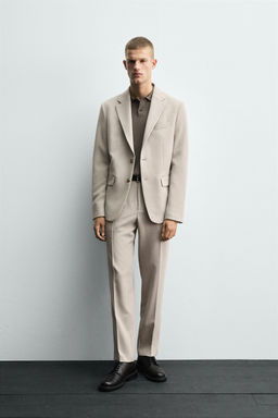 SLIM FIT SUIT TROUSERS
