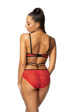 Трусы-слип F-3636-5 Loren Czerwono-Czarny