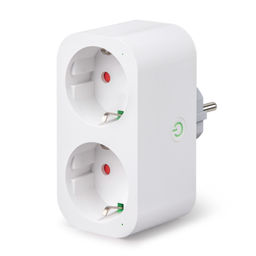 USH-A102 2G/WF WHITE Умный сетевой разветвитель Wi-Fi, 2 гнезда.16A. До 3680Вт. Голосовое управление+приложение UnielSmart. TM Uniel