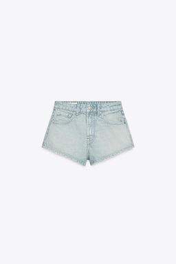 MID-WAIST TRF MINI DENIM SHORTS - Zara фото 19