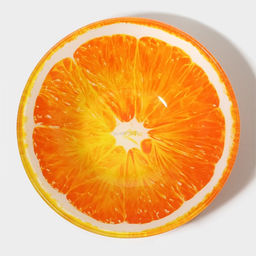 Тарелки Доляна Сочный апельсин, 19 предметов: 6 десертных тарелок, 6 обеденных тарелок, 6 мисок, салатник, стекло, оранжевый  фото 3