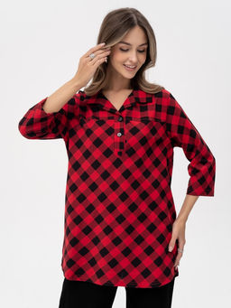 Туника жен.арт.1230-2,красная - Binita фото 3