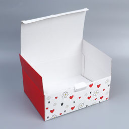 Коробка подарочная сборная, упаковка, «Люблю», 30 х 23 х 12 см