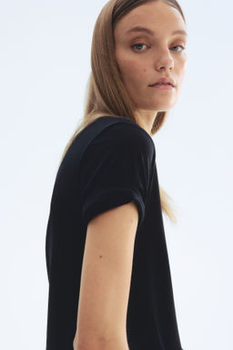 Camiseta en mezcla de seda - H&m фото 5