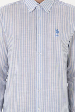 Erkek Mavi Uzun Kollu G_mlek Sepette S_rpriz _ndirim - U.s. polo assn фото 6