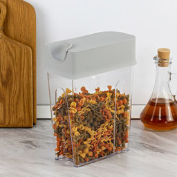 Банка для сыпучих продуктов пластмассовая Фолд 2,2л, 18,5х9х24см, смоки (Россия) - Домашняя мода фото 9