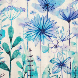 Салфетка на стол «Незабудки», 40×29 см, ПВХ
